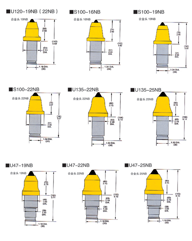 掘進機鎬形截齒